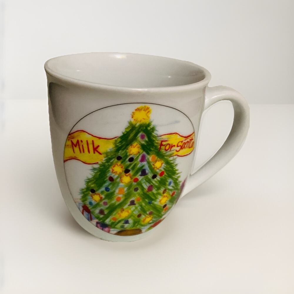 Christmas Village Vintage Kid's Collection Coffee Tea Mug "Milk for Santa" Mug